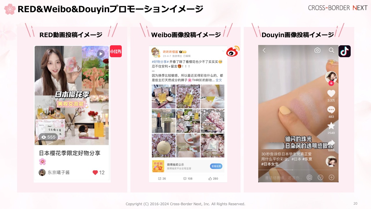 RED Weibo Douyinプロモーション